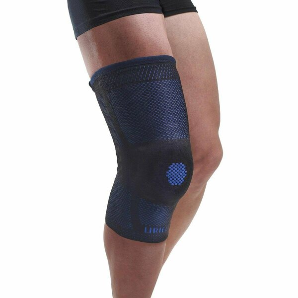 Fabrication Enterprises Patella Support Uriel Genusil Rigid Knee Sleeve, Blue - Medium 24-9132